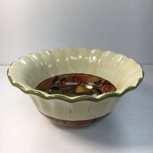 Certified International Sunflower Serving Bowl  9.5” Diameter Margaret Le Van